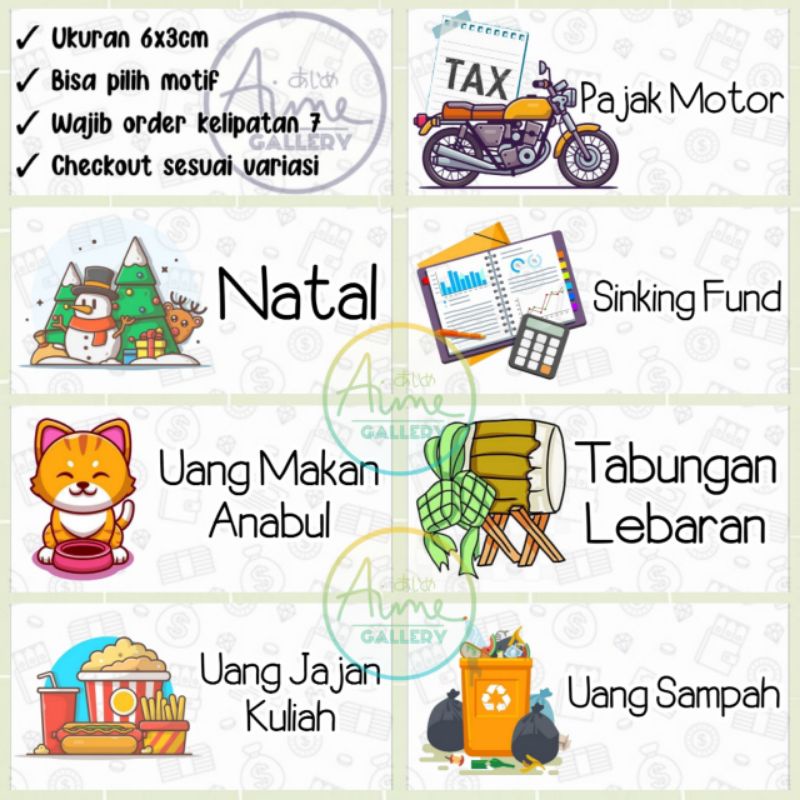 

STIKER DOMPET KEUANGAN NO.197-245