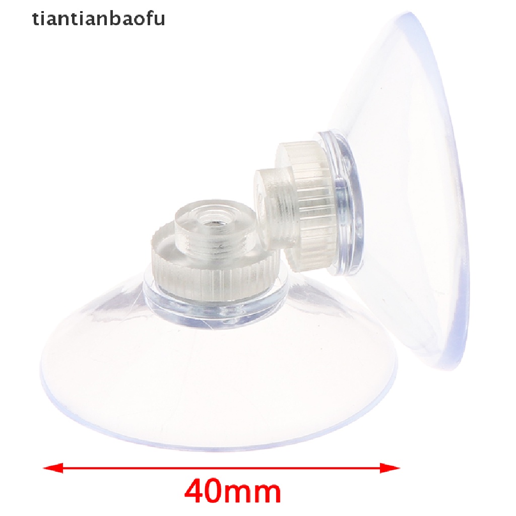 [tiantianbaofu] 10x suction cup Ø 40mm with M4 thread, suction cups, with knurled nut clear Boutique