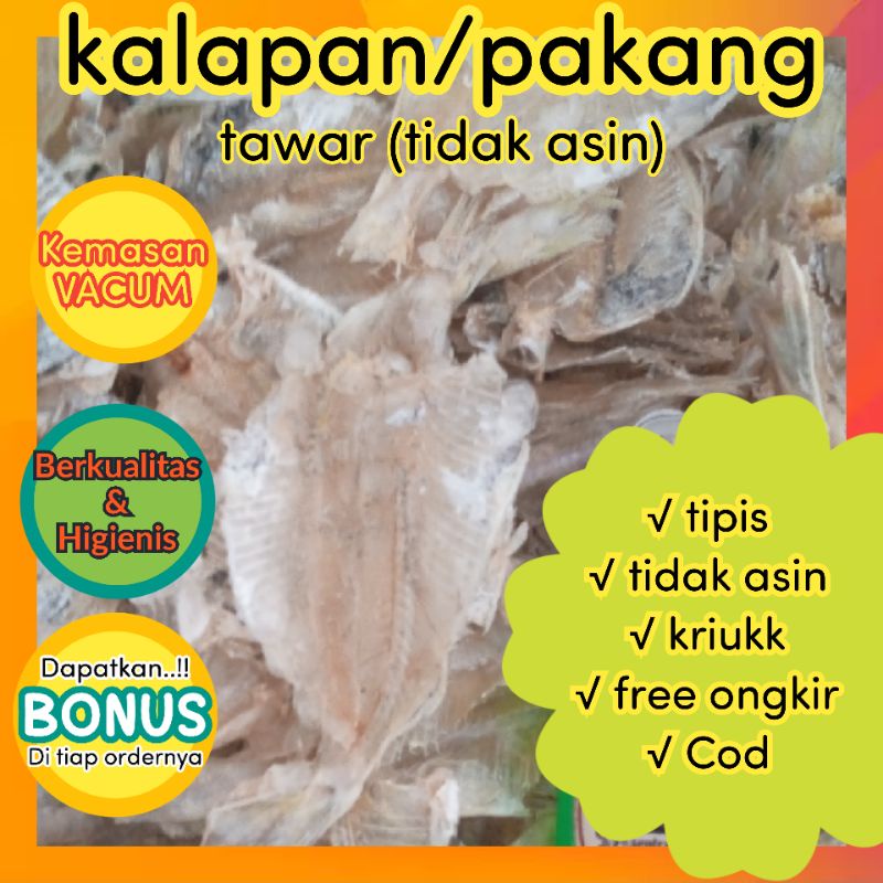 

Grosir ikan tipis pakang tawar 100gr