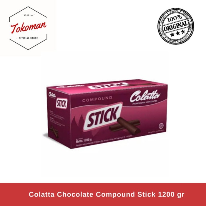 

Siap Kirim Colatta Chocolate Compound Stick 1.2 Kg / 1200 Gr