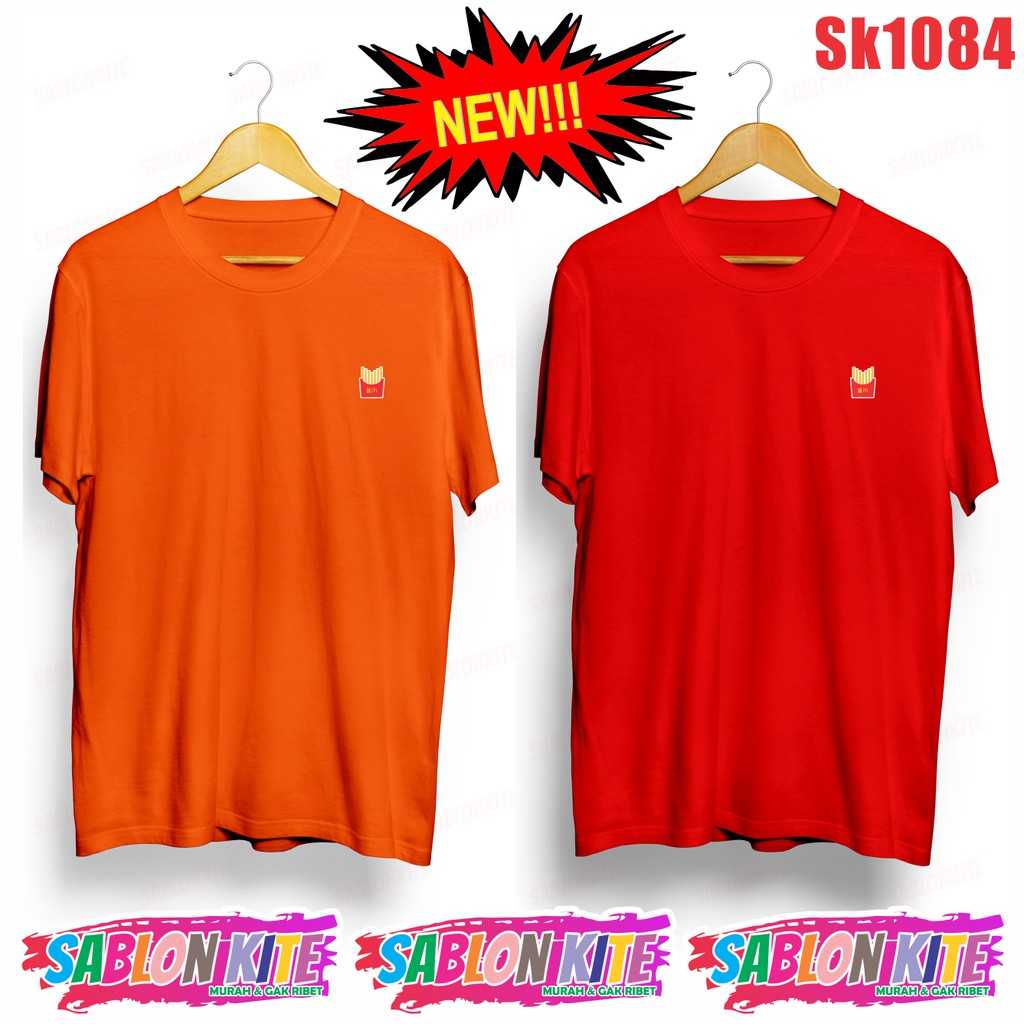 MURAH!!! KAOS KPOP KENTANG LOGO KECIL SK1084 UNISEX COMBED 30S