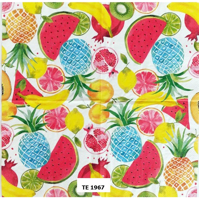 TISU NAPKIN DECOUPAGE EROPAH 33X33 CM TE 1967 TTS