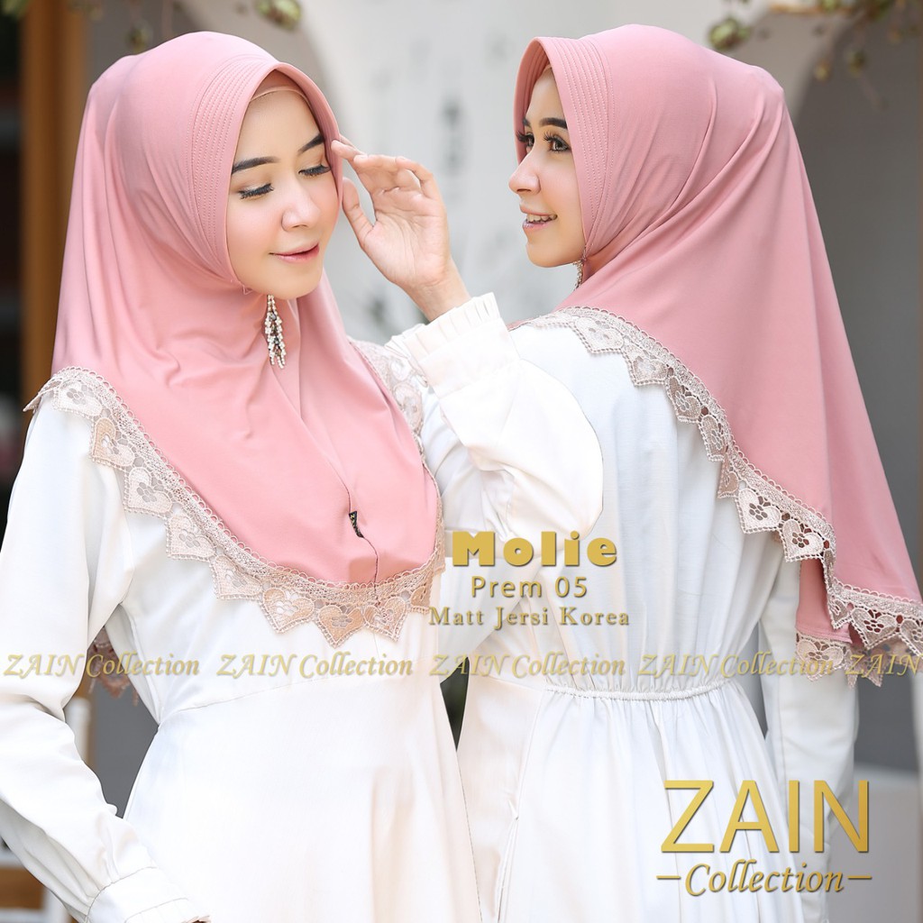 ZAIN COLLECTION TERBARU TERLARIS!! HIJAB INSTAN MINI BEST SELLER MOLIE PREM ORIGINAL VARIASI RENDA-7