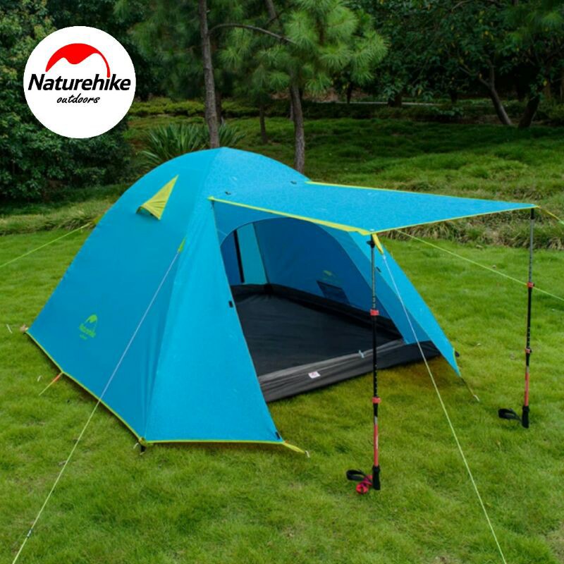 (COD) NATUREHIKE 4P Profesional NH18Z044-P Tenda Camping Keluarga Kapasitas 4 Orang
