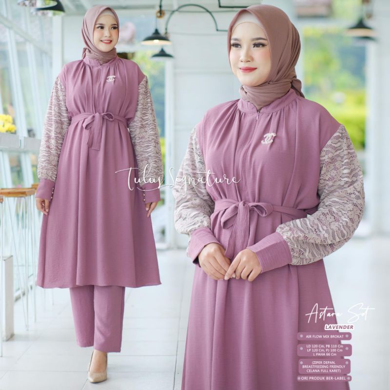 ASTARA SET BY TULUS SIGNATURE (ONE SET WANITA) Set muslimah modern rekomended