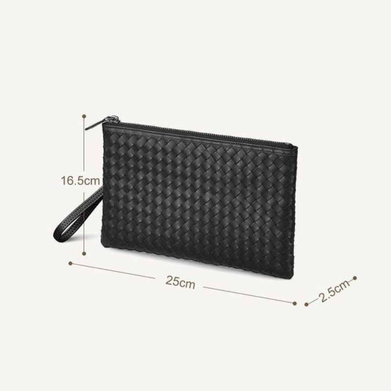 Clutch Bag Pria Wanita Anyam- Tas Tangan Unisex- Pouch Bag