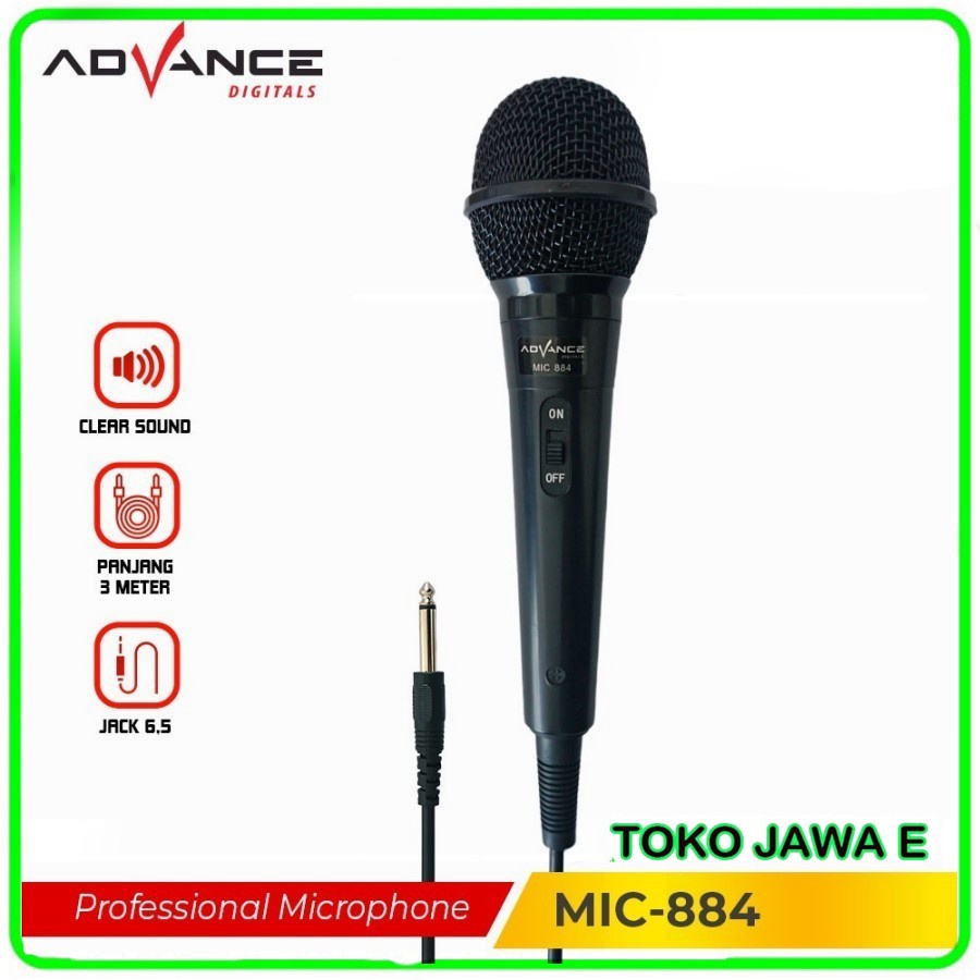 Mic Kabel Advance MIC884 - Advance Mic Karaoke Profesional