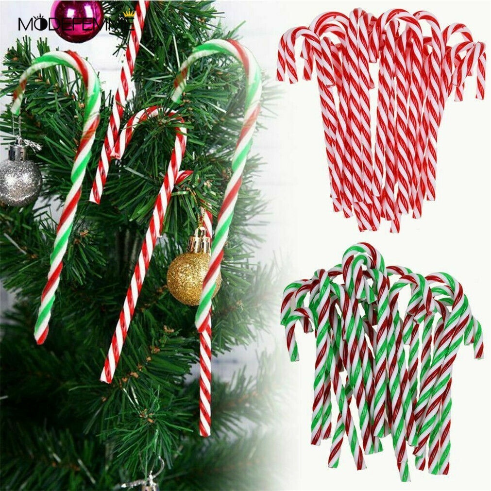 [ 10Pcs/Set Christmas Tree Hanging Candy Cane Pendant Tree Decorations  ]