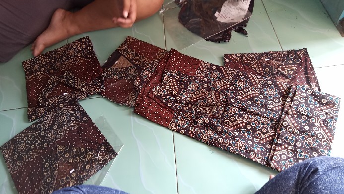 Nailo Batik Hrb026 Kenongo Kemeja Tosca Pendek Pekalongan Padi M L Xl Sogan Tulis Halus Kemeja Batik