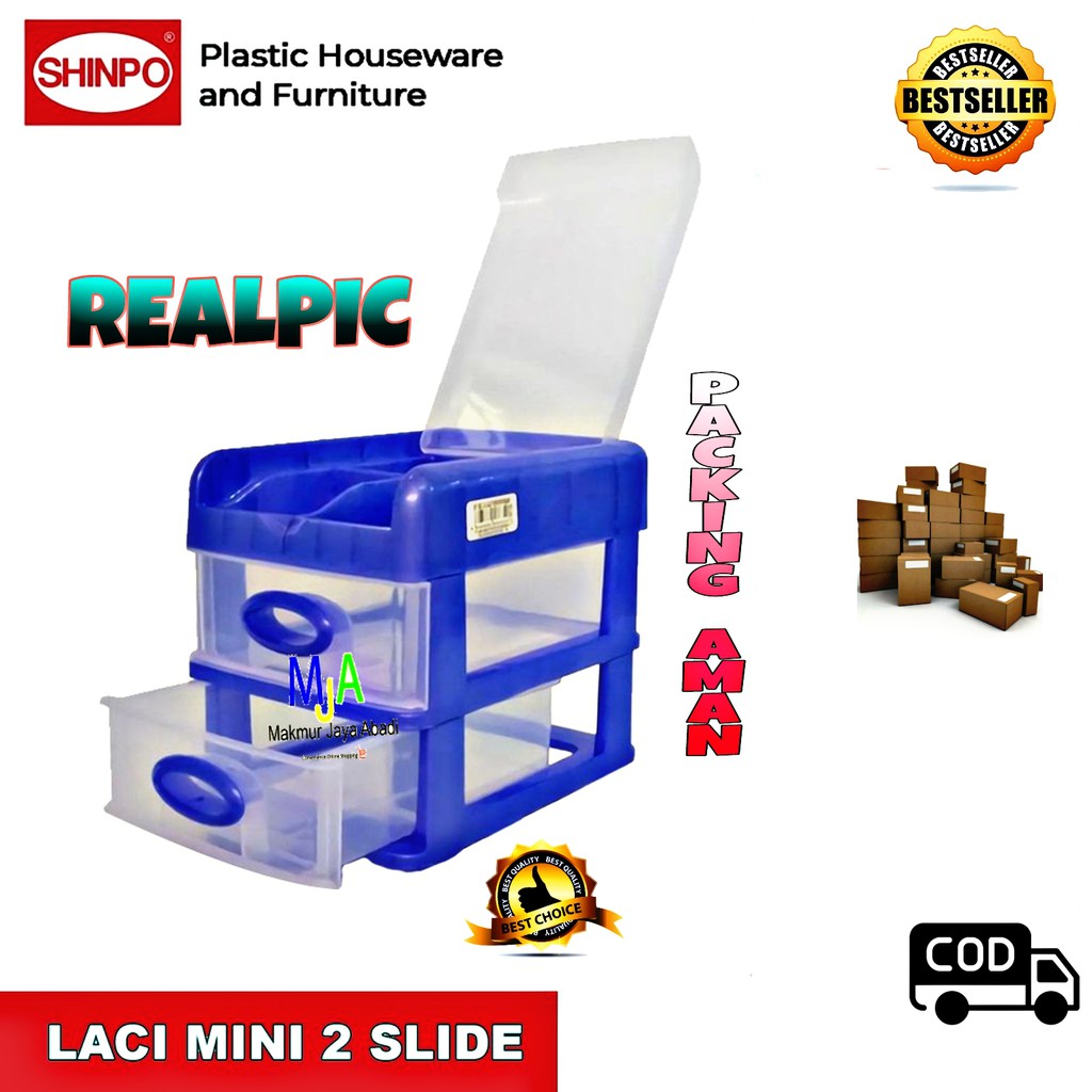 Shinpo Felicia SIP-363 C3 Laci Penyimpanan 3 Susun Mini Kontainer SERBA GUNA RAK DAPUR