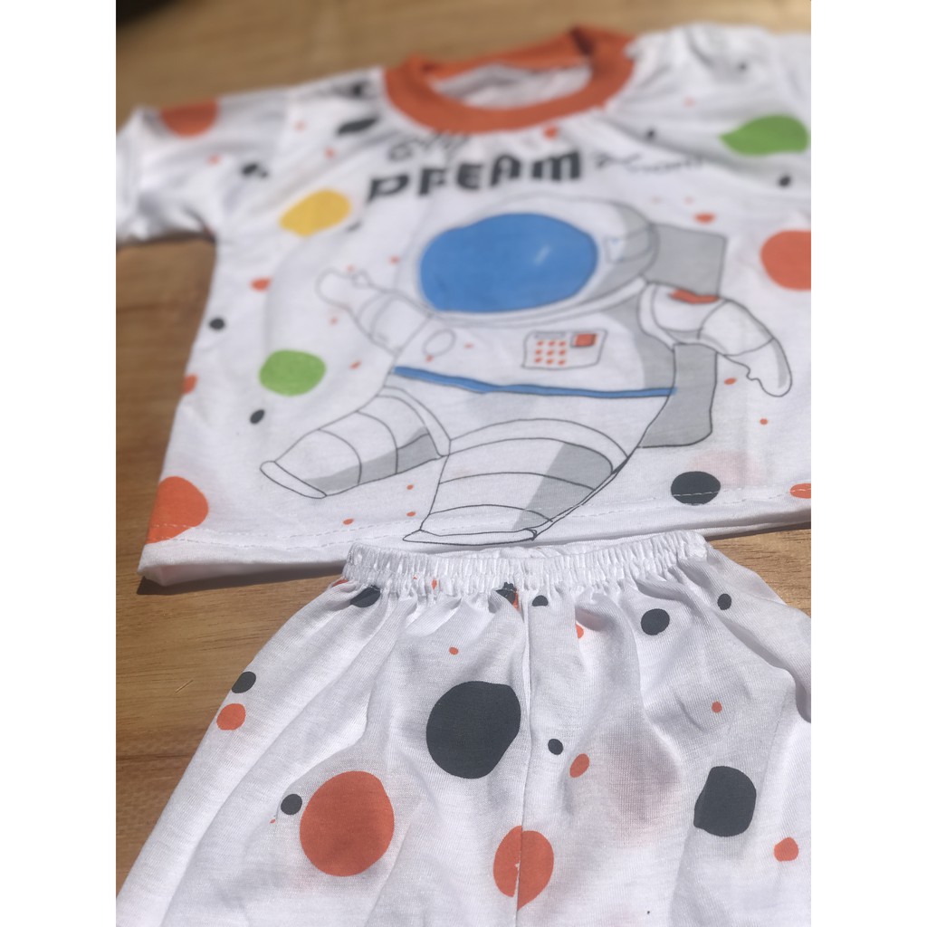 [STO.PJMAST]Setelan Bayi Panjang Motif Astronot Umur 3 - 18 Bulan