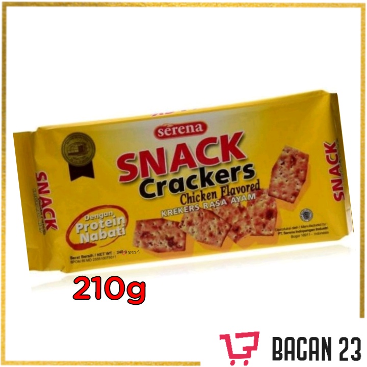 

Serena Snack Crackers Rasa Ayam ( 210g ) / Krekers / Biskuit / Bacan 23 - Bacan23