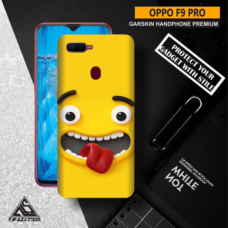 GARSKIN HANDPHONE OPPO F9 PRO YELLOW MAD