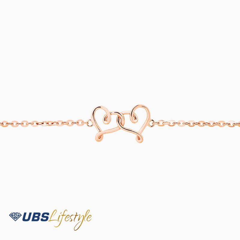 GELANG EMAS UBS LINEA LOVE - 750 ROSE GOLD - KSG0768