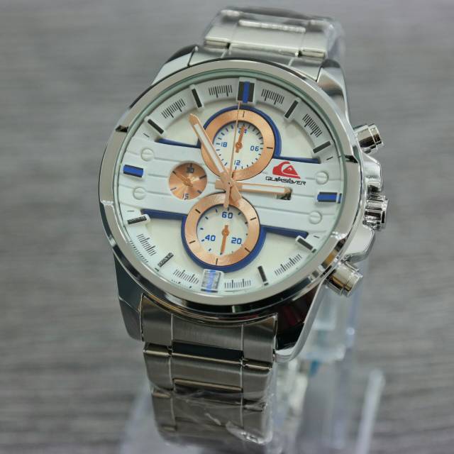 QUIKSILVER 422 CHRONO OFF JAM TANGAN PRIA STAINLESS 3 WARNA