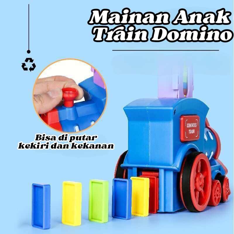 MAINAN DOMINOTRAIN/kereta domino 60pcs ⭐super8⭐