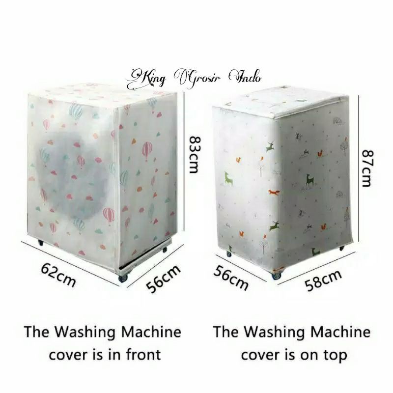 Cover Mesin Cuci ( Tabung Satu Buka Atas ) / Penutup Mesin Cuci / Washing Machine Top Cover