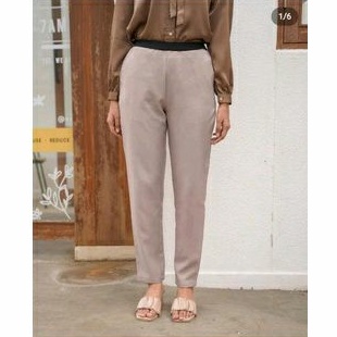 Viera pants beige size XL by geulis id Ready siap kirim