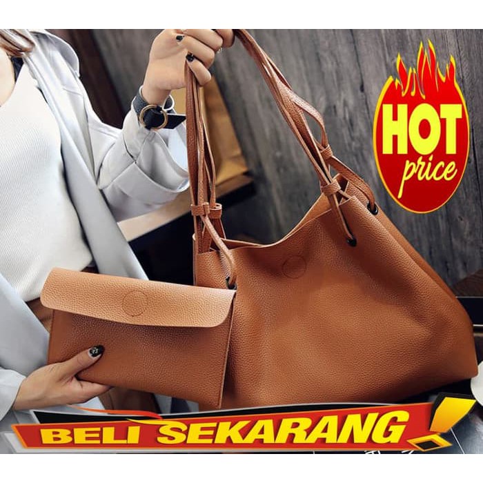 Tas Import Wanita Shoulder Bag Model Zara UNBRAND TS 10 CHOCO