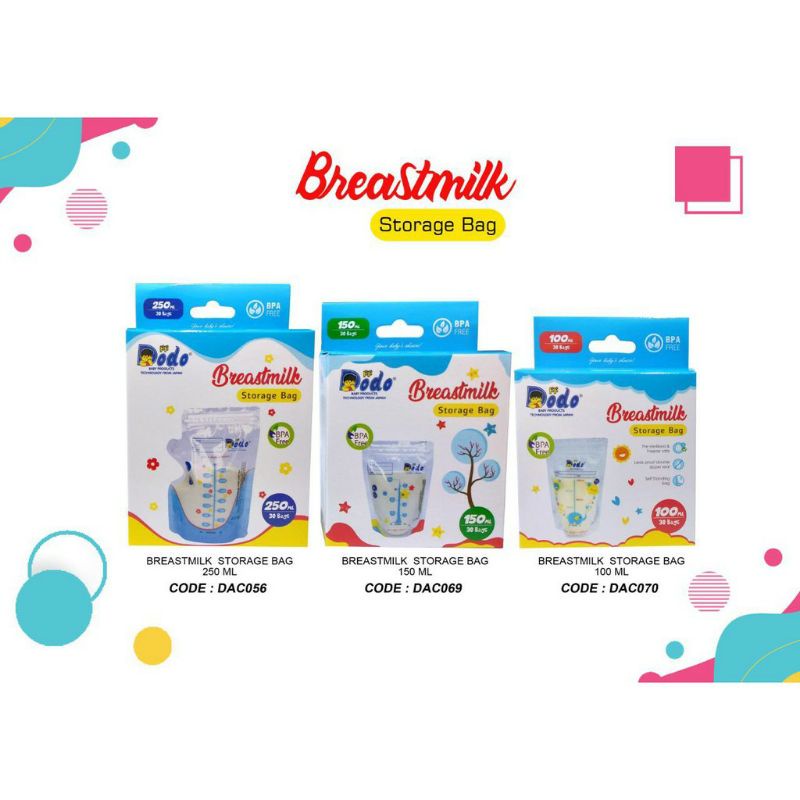 Dodo Kantong Asi/ Breastmilk 100ml/150ml/250ml