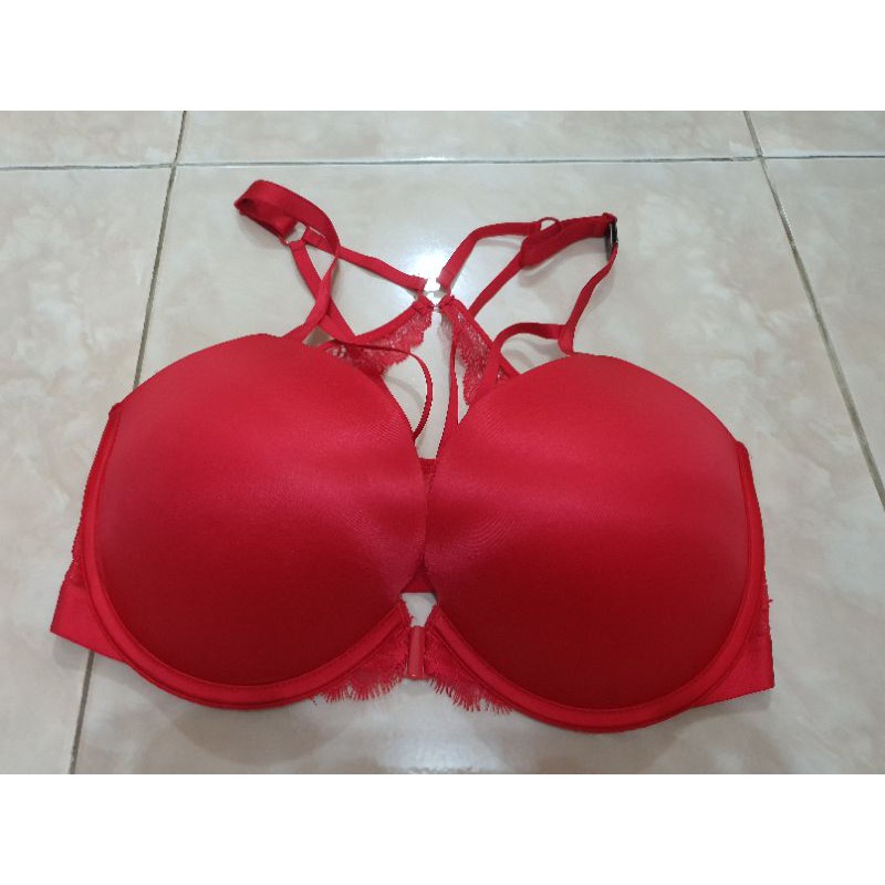 Victoria's Secret Red / Bh/Bra merah size 34ddd Push up Original 100%