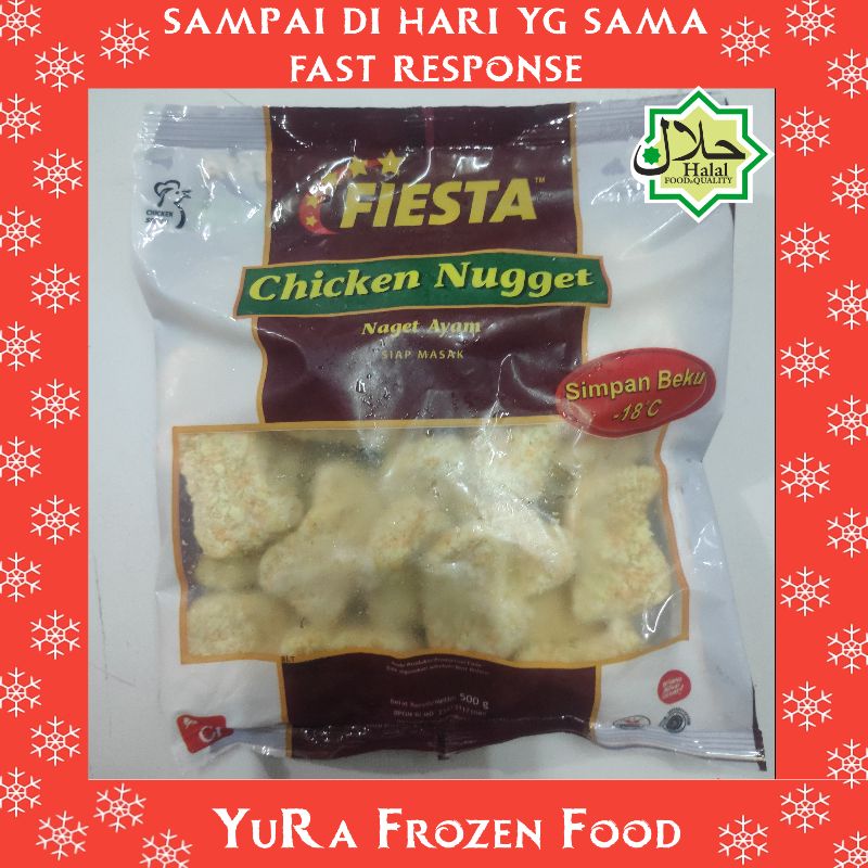 

Naget Ayam FIESTA Chicken Nugget 400gr Makanan Halal Enak Yura Frozen Food Murah