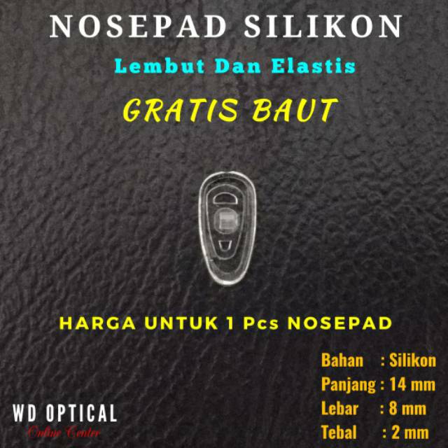 Nosepad / Nose pad Silicon / Silikon / Bantalan Hidung Kacamata Silikon