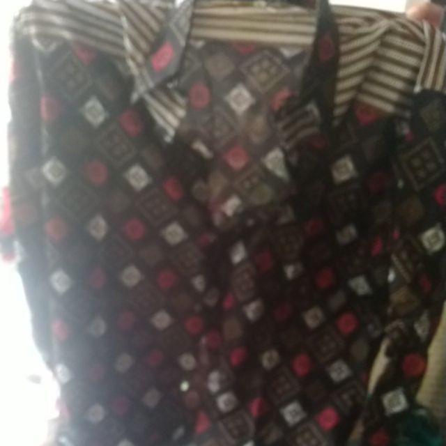 Bswart Batik Hrb026 Kenongo Hem Pendek Padi Pekalongan M L Xl Batik Pria Murah Modern Grosir