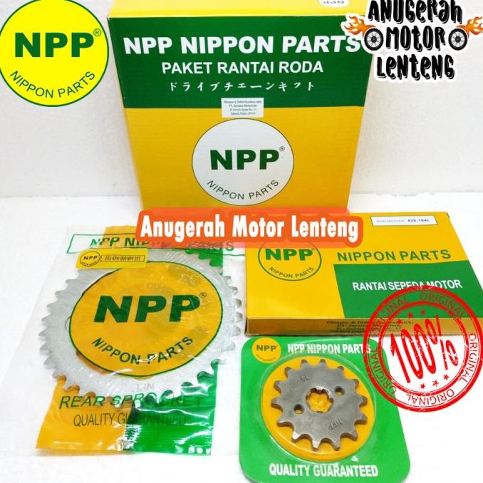 Gir Set Gear Set Rantai Npp Karisma Supra X 125