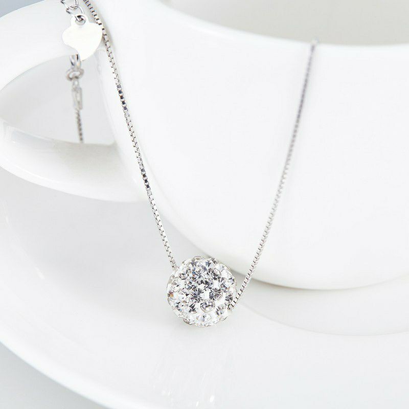 Liontin Bulat Bandul Kalung Warna Gold Emas Silver