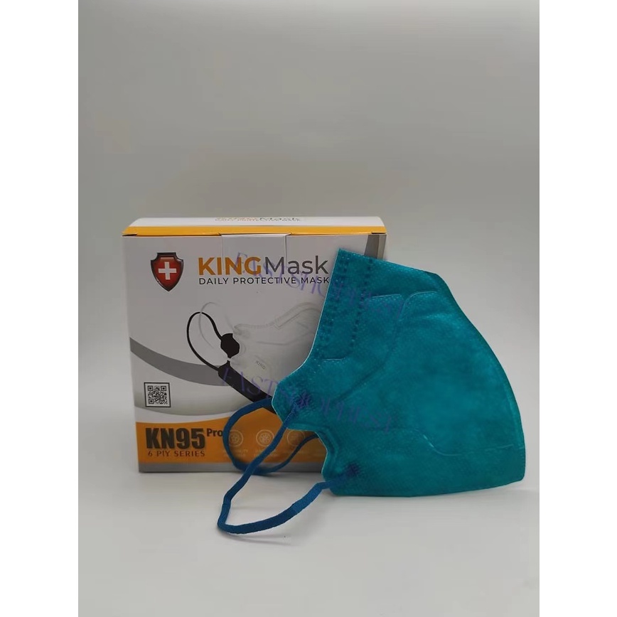 Gigikbunga [Kingmask] Kn95 Pro 6Ply Isi 20 Pcs 6D Masker Kemenkes Earloop Kingpro