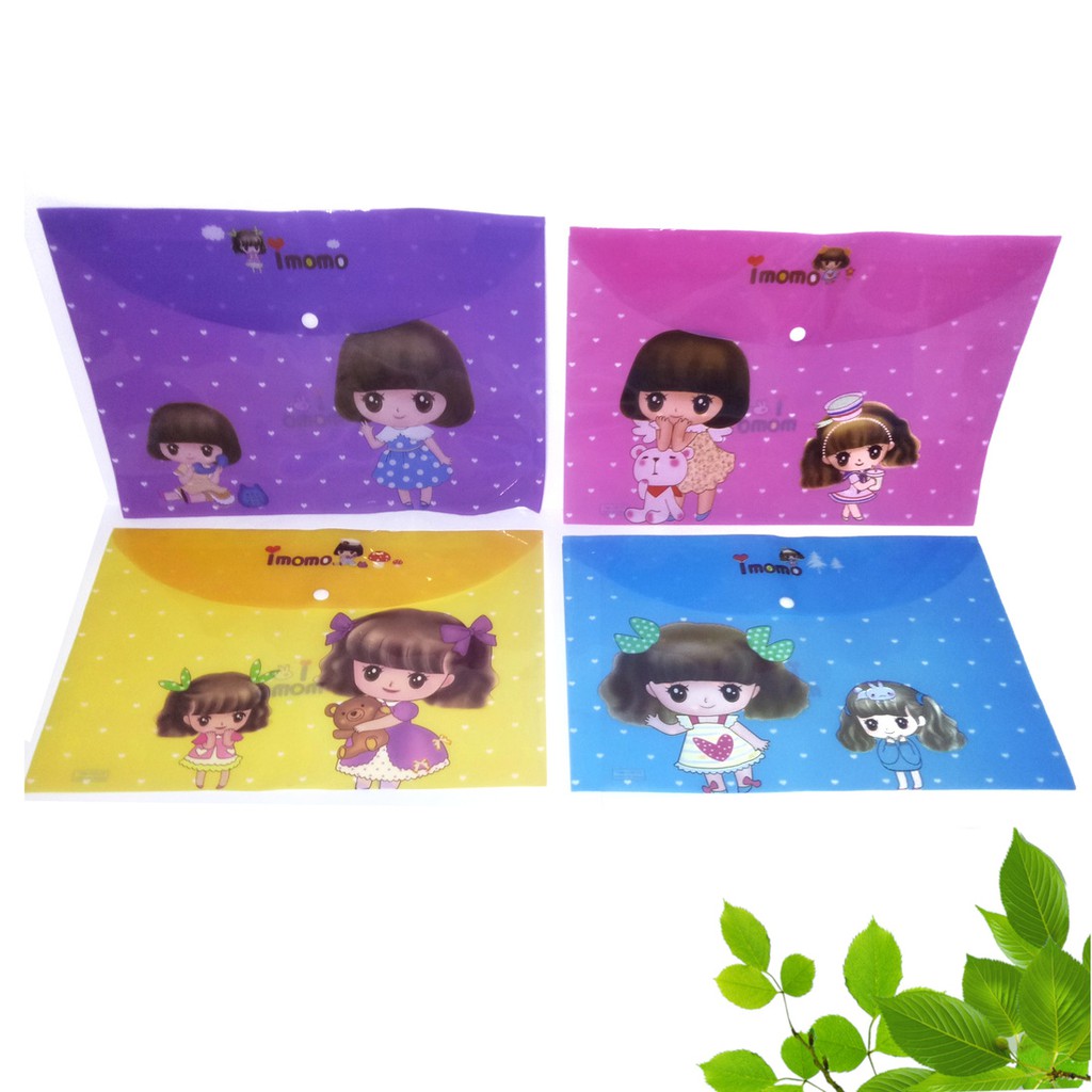 

Map plastik folder kancing gambar lucu unicorn imomo bear bunga