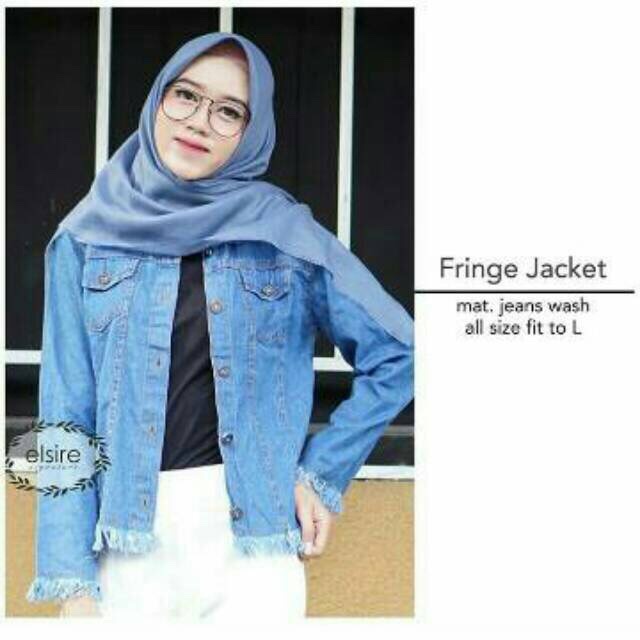 Jaket Jeans Rawis/ Jaket Jeans Oversize/ Jaket Wanita Pusatgrosir_solo