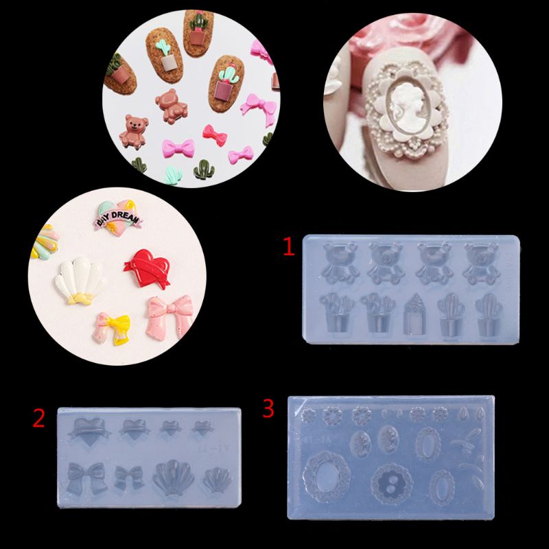 Siy Cetakan Resin Bentuk Kepala Ratu Bahan Silikon Untuk Nail Art Uv Gel