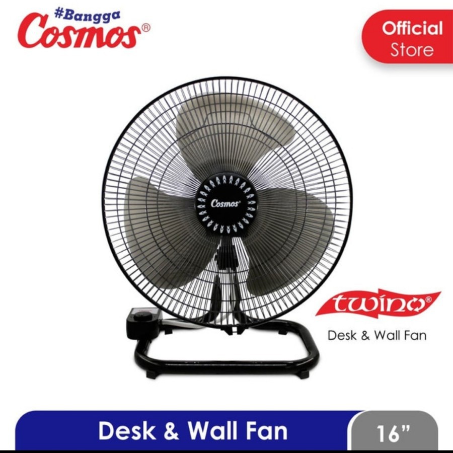 Power Fan Cosmos 16PDA / Kipas Angin Besi Cosmos 16&quot; 2in1