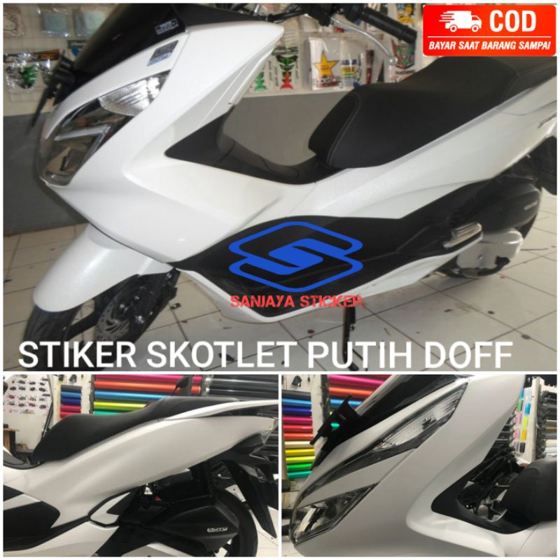 Sticker Skotlet Putih Skotlet Putih Glossy Stiker Putih Doff Skotlet putih transparan