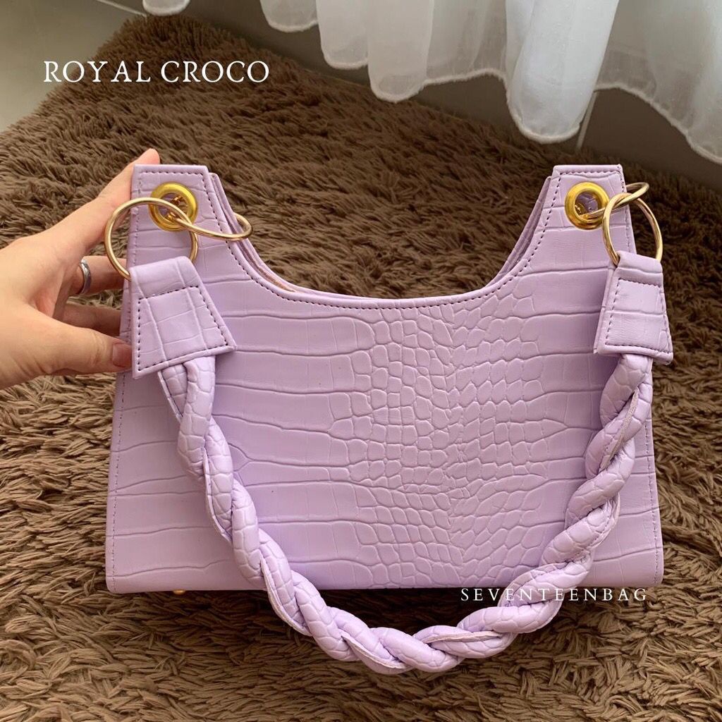 Sling bag / Shoulder bag Tali kepang RoyaL Croco FB99