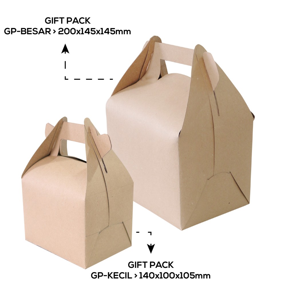 Giftpack Gable Box Hampers (GP1K8-Laminasi)