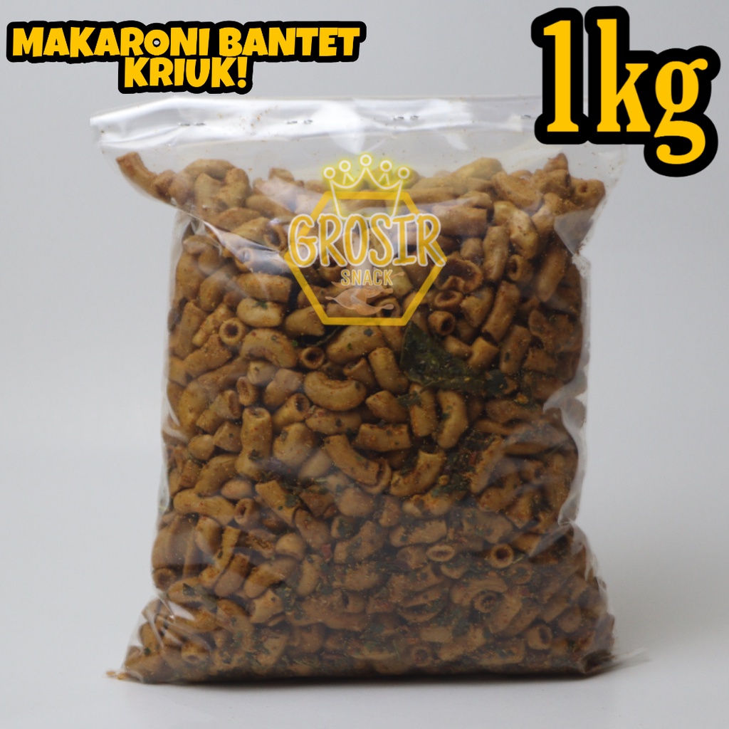 Makaroni Bantet Seblak kering 1kg+ Daun jeruk grosir murah