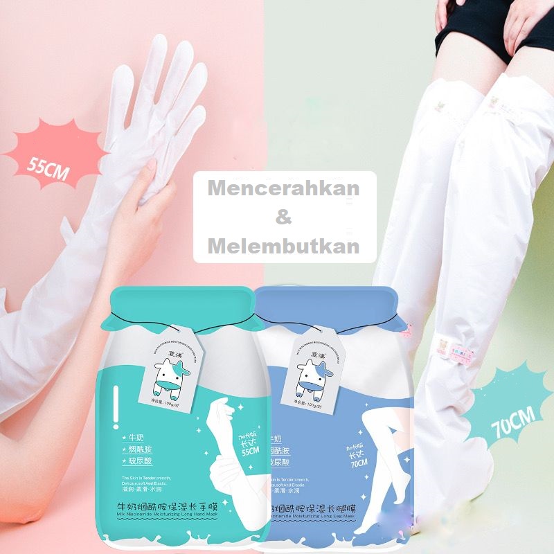 NIACINAMIDE MOISTURIZING HAND MASK MASKER TANGAN PENDEK - MASKER TANGAN PANJANG MENGHALUSKAN MELEMBABKAN