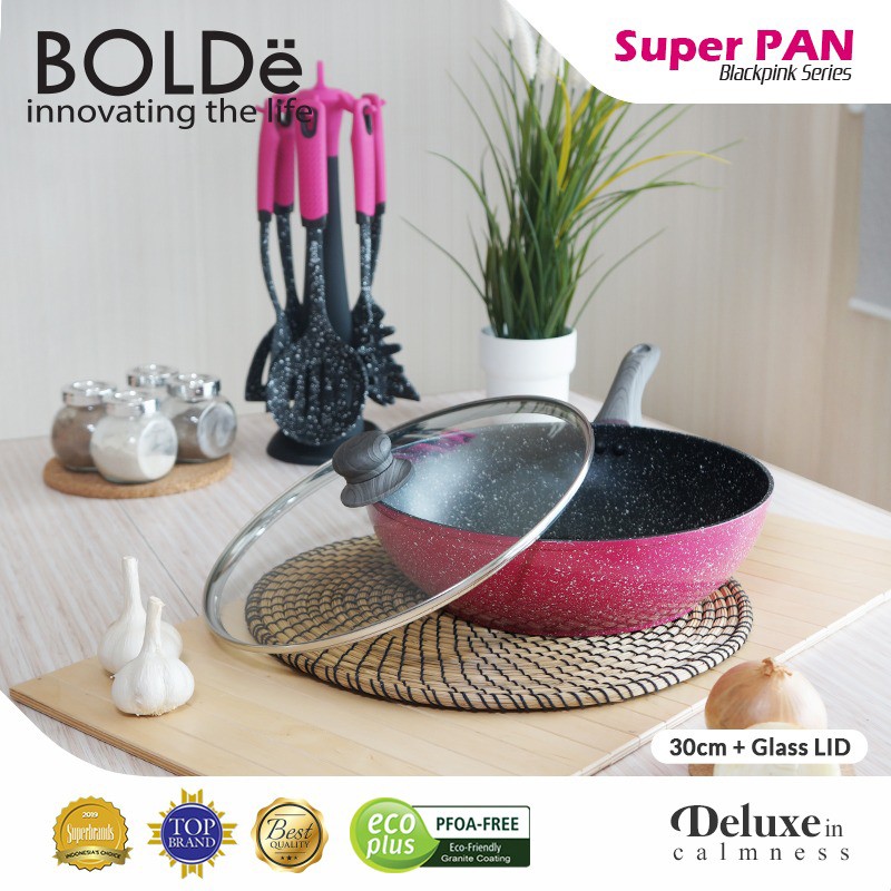 BOLDe Panci + Tutup / Super Pan Wok + Lid 30 Blackpink