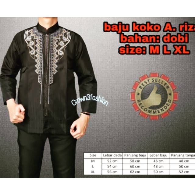 Baju Koko Taqwa Bordir Termurah / Koko Katun