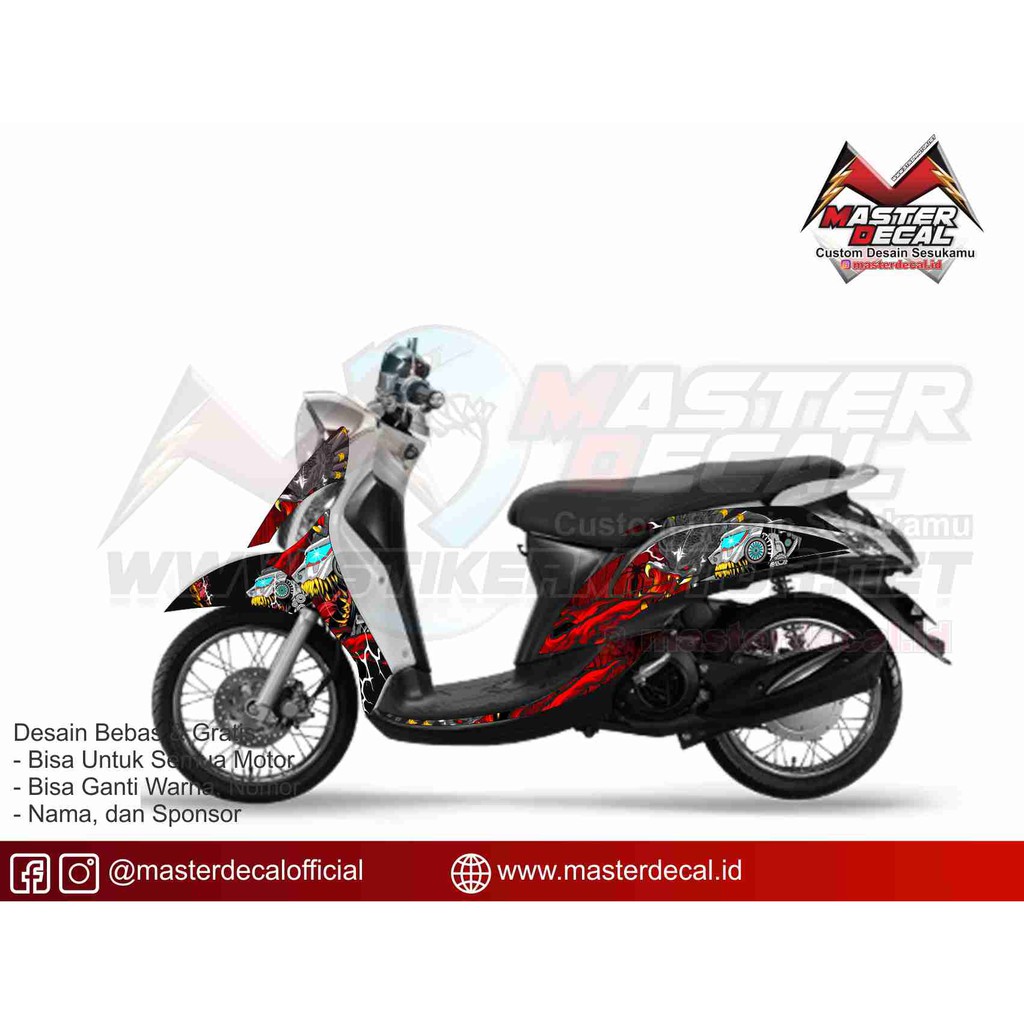 Stiker Decal Fino Fi Fenomm Black Red