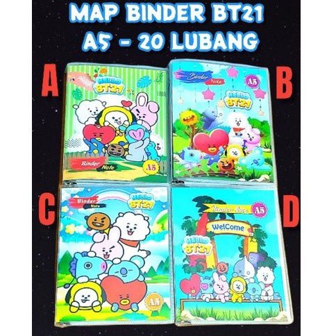

Map Binder A5 FANCY BT21 20 Lubang