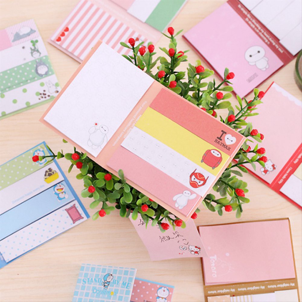 Sticky Notes Karakter Lucu Memo Hello Kitty Totoro Doraemon Baymax