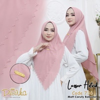 HIJAB LASER HOTRIK DC 736 CERUTY 2 LAYER | HIJAB DESVIKA CERUTY 2 LAYER BEST SELLER | HIJAB DESVIKA LASER HOTRIK SOFT PAD TERMURAH