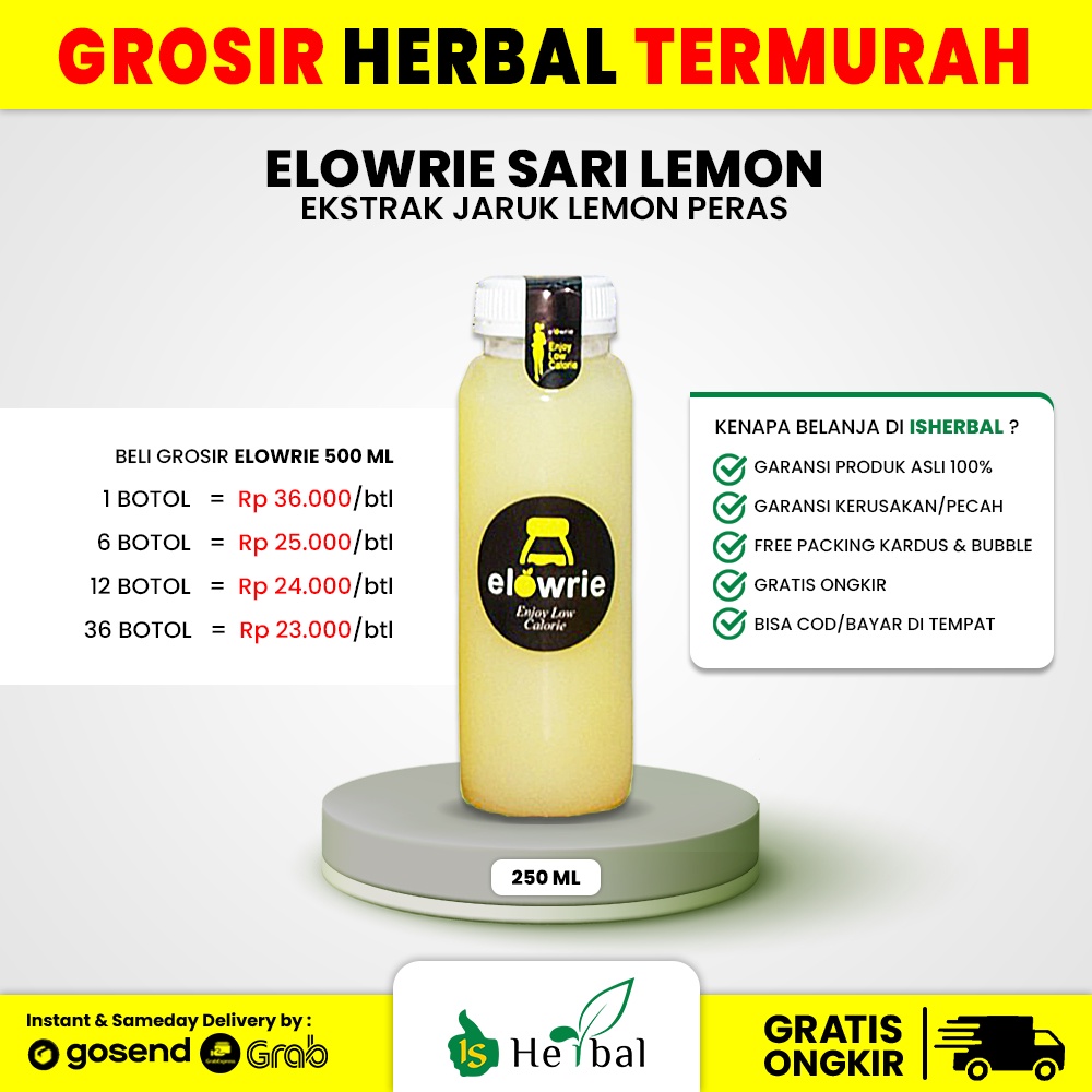 

[GROSIR] Elowrie Sari Lemon 250 ml Original 100%