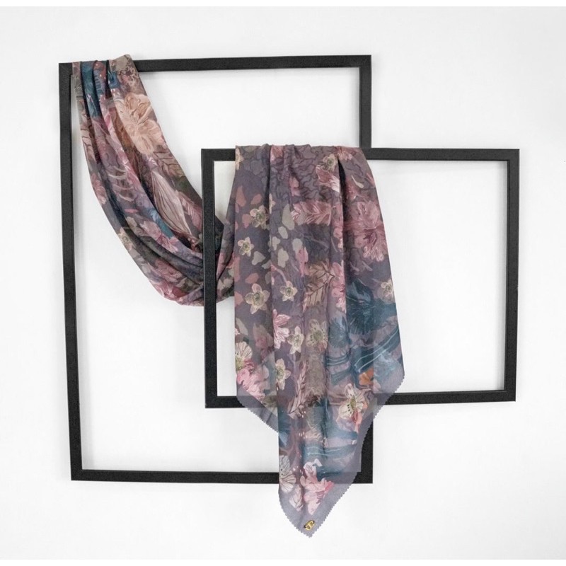 buttonscarves daisy series burlwood