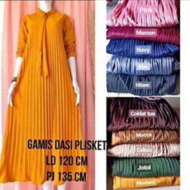 Gamis Plisket Dewasa Gamis Plisket Jumbo Gamis Plisket Busui