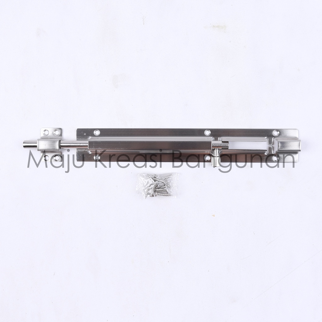 Grendel Soligen 10 Inch Stainless Steel Selot Pintu Slot Jendela Kunci Inci In